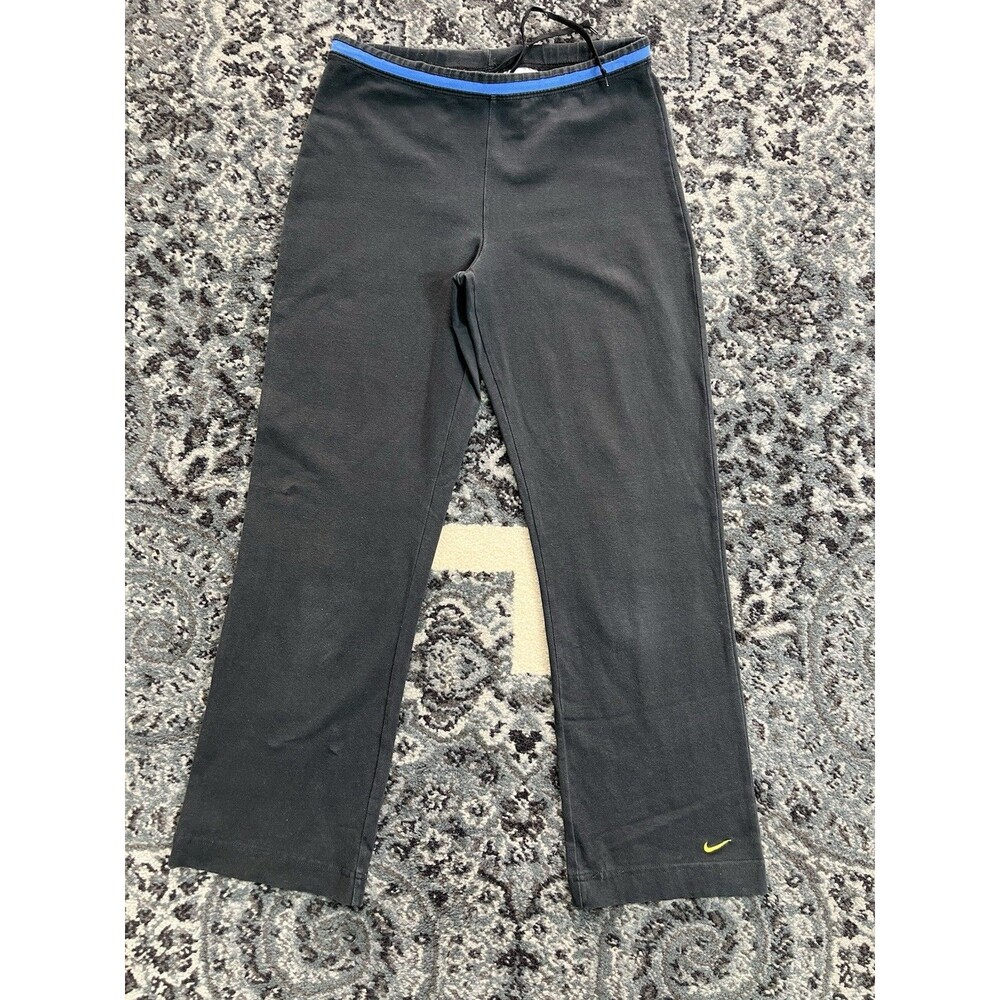 Boys Nike Livestrong Athletic Pants Size Small Black Swoosh